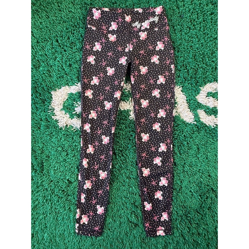 Forever 21 My Melody Leggings Womens Medium Black Excellent Sanrio Hello Kitty